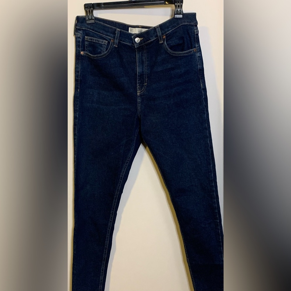 TOPSHOP JAMIE jeans Sz 34x32 Color dark blue